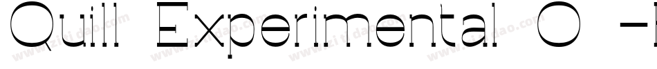 Quill Experimental O -BRK-字体转换